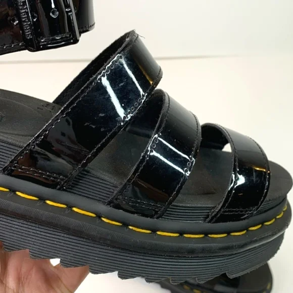 Dr. Martens Blaire Patent Leather Sandals - Picture 9 of 16